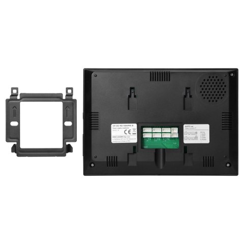 ALERTO, zestaw wideodomofonowy jednorodzinny, 4-żyłowy, 7", dotykowy panel, czarny
