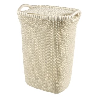 Kosz na bieliznę / pranie Knit 57L kremowy