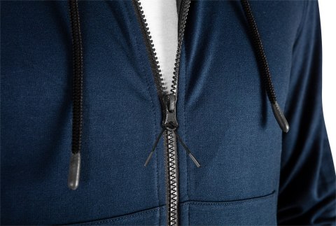 Bluza rozpinana z kapturem COMFORT, granatowa, rozmiar XXL