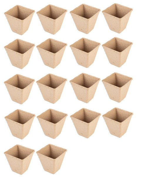 Rozsadniki torfowe: 8 x 8 x 7.8 cm, 18 sztuk Rozsadniki torfowe: 8 x 8 x 7.8 cm, 18 sztuk