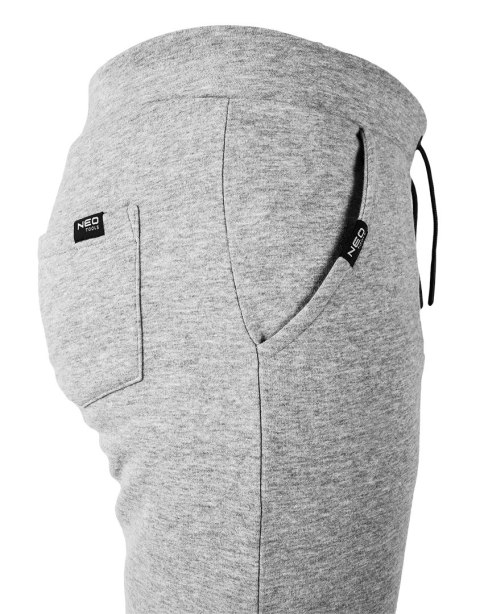 Spodnie dresowe COMFORT, szary melanż, rozmiar M