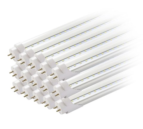 Zestaw: 15x świetlówka led 120cm 18w t8 4000k g13 neutralna przezroczysta jednostronna