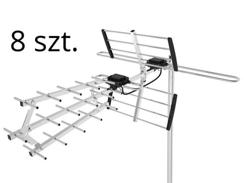 21-053# Antena dvb-t atd27s vhf/uhf mux8 kierunkowa pasywna 8-pak