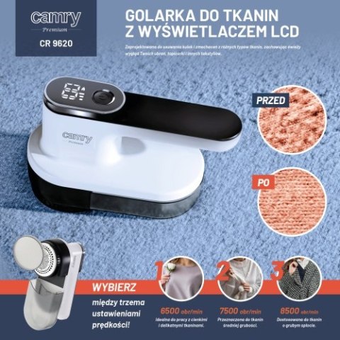 CR 9620 Golarka do tkanin z wyświetlaczem lcd