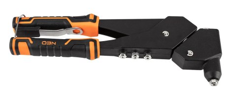 Nitownica do nitów stalowych i aluminiowych 2.4/3.2/4.0/4.8 mm, wielopołożeniowa Nitownica do nitów stalowych i aluminiowych 2.4/3.2/4.0/4.8 mm, wielopołożeniowa