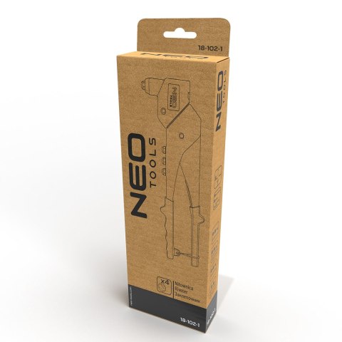 Nitownica do nitów stalowych i aluminiowych 2.4/3.2/4.0/4.8 mm, wielopołożeniowa Nitownica do nitów stalowych i aluminiowych 2.4/3.2/4.0/4.8 mm, wielopołożeniowa