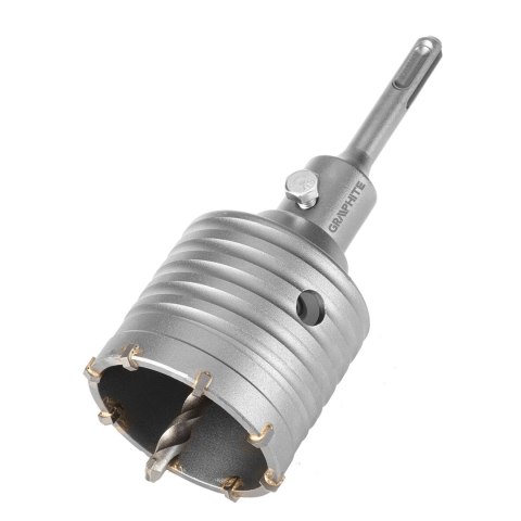 Otwornica widiowa 65 mm z adapterem SDS+ oraz wiertłem pilotującym