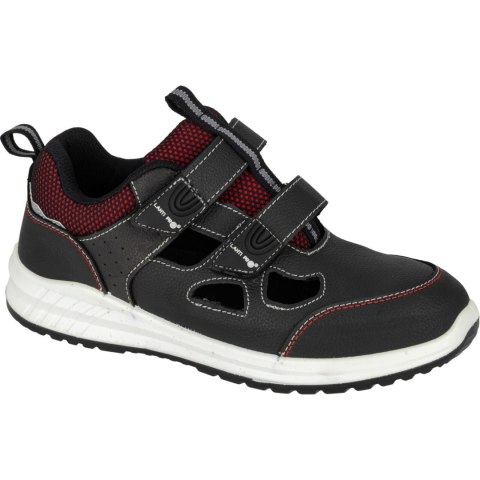 Sandały skórzane czar.-biał.-czer., s1 fo sr, "41", ce,lahti Sandały skórzane czar.-biał.-czer., s1 fo sr, "41", ce,lahti