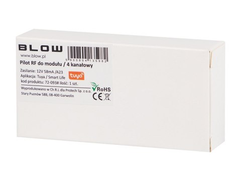 72-093# Pilot do modułu rf 4 kanałowy