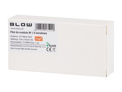 72-094# Pilot do modułu rf 6 kanałowy 72-094# Pilot do modułu rf 6 kanałowy