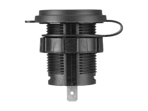 75-699# Ładowarka samochodowa montażowa usb+usb-c m18a woltomierz