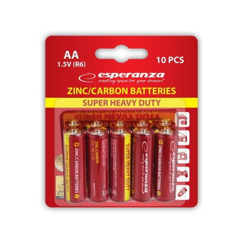 EZB202 Esperanza baterie zn-c aa 10szt blister EZB202 Esperanza baterie zn-c aa 10szt blister