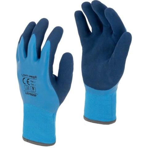 Rękawice ociep. niebieskie l251909p, karta, "9", ce, lahti Rękawice ociep. niebieskie l251909p, karta, "9", ce, lahti