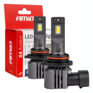 Żarówki samochodowe led seria x4 aviator hb4 6500k canbus amio-03767
