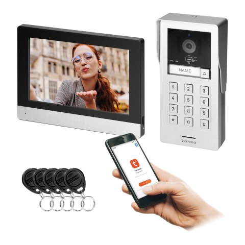 GAYD, zestaw wideodomofonowy jednorodzinny, 2-żyłowy, 8", Wi-Fi, ekran dotykowy, 2MP Full HD, RFID, szyfrator GAYD, zestaw wideodomofonowy jednorodzinny, 2-żyłowy, 8", Wi-Fi, ekran dotykowy, 2MP Full HD, RFID, szyfrator