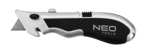 Nóż trapezowy mini + 4 ostrza w słoiku, wielokrotność 30 szt. Nóż trapezowy mini + 4 ostrza w słoiku, wielokrotność 30 szt.