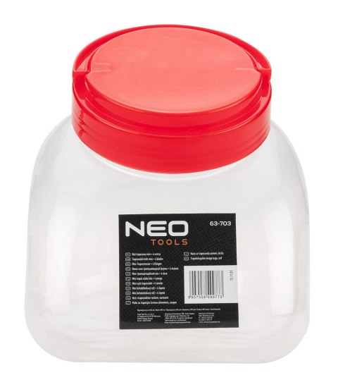 Nóż trapezowy mini + 4 ostrza w słoiku, wielokrotność 30 szt. Nóż trapezowy mini + 4 ostrza w słoiku, wielokrotność 30 szt.