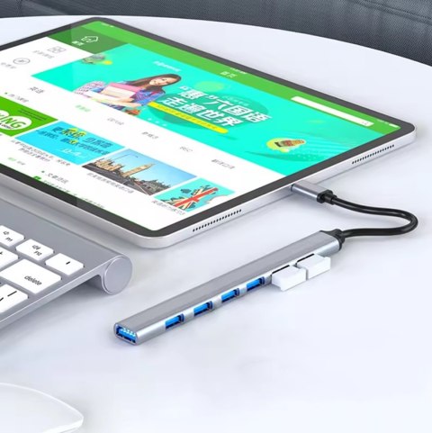 AK340A Hub usb 1x3.0 6x2.0 slim