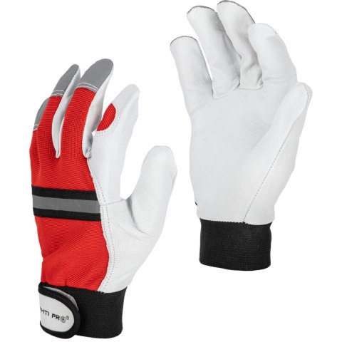 Rękawice ze skóry koz. czerw. l273308p, karta, "8", ce,lahti