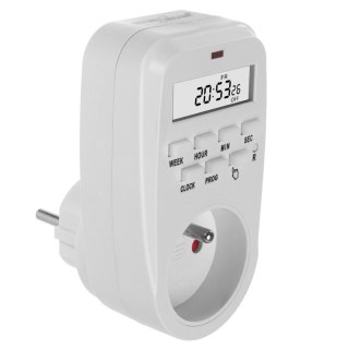 Włącznik czasowy - timer cyfrowy GreenBlue, max. obciążenie 16A, IP20, GB362 E