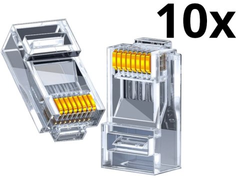 93-385# Wtyk telefoniczny 8p8c (rj45) 10szt 93-385# Wtyk telefoniczny 8p8c (rj45) 10szt