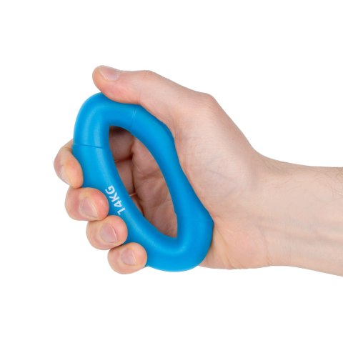 Silikonowy ściskacz do rąk do rehabilitacji rąk, 0 - 14 kg , niebieski , REBEL ACTIVE