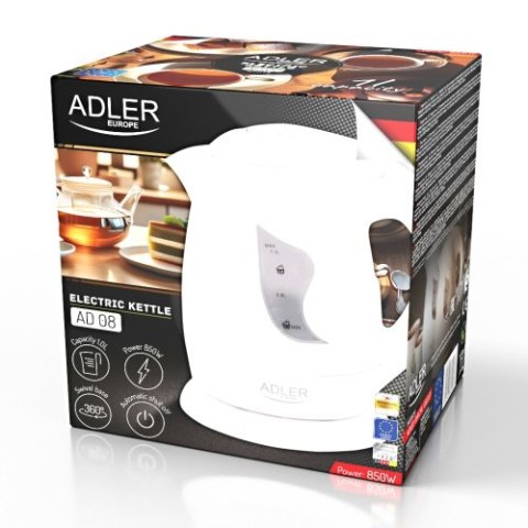 AD 08 white Czajnik plastikowy 1,0 l AD 08 white Czajnik plastikowy 1,0 l