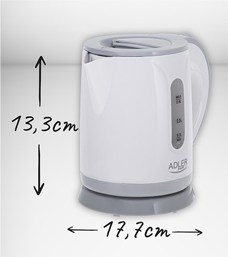 AD 1371 grey Czajnik plastikowy 0,8 l