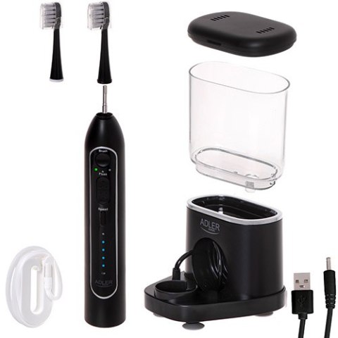 AD 2180 black Szczoteczka soniczna z irygatorem 2 w 1