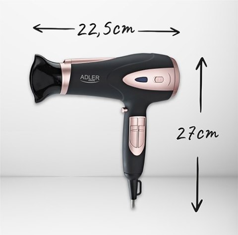 AD 2248 black Suszarka 2200w ion + dyfuzor AD 2248 black Suszarka 2200w ion + dyfuzor