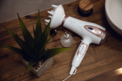 AD 2248 white Suszarka 2200w ion + dyfuzor AD 2248 white Suszarka 2200w ion + dyfuzor