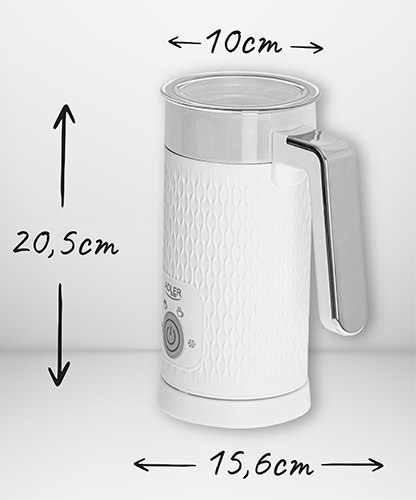 AD 4494 white Spieniacz do mleka - spienianie i podgrzewanie (latte i cappucino)