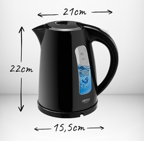 CR 1255 black Czajnik plastikowy 1,7 l