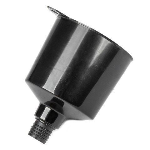 Lejek plastikowy czarny uniwersalny do paliwa cieczy wody owalny 12 cm amio-04043