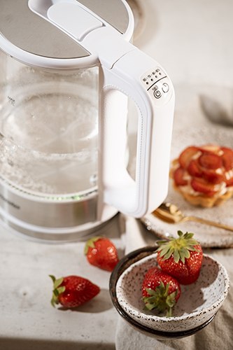 MS 1301 white Czajnik szklany 1,7 l z regulacją temp.