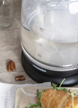 MS 1302 black Czajnik szklany 1,7 l