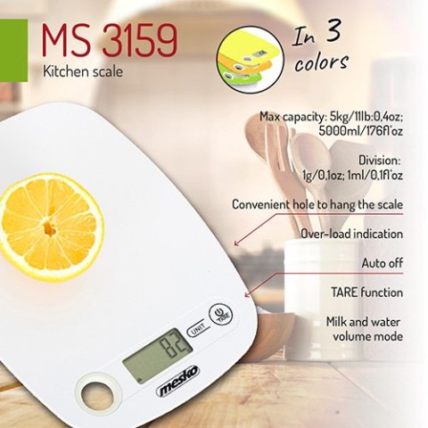 MS 3159 white Waga kuchenna MS 3159 white Waga kuchenna