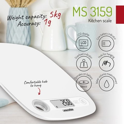 MS 3159 white Waga kuchenna MS 3159 white Waga kuchenna