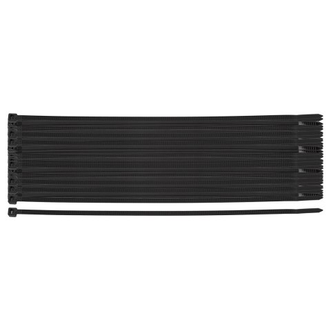 Opaski zaciskowe EXTREME 4.8 x 300 mm, czarne, 100 szt.