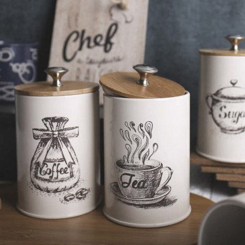 DA256 Duży metalowy zestaw pojemników 3szt