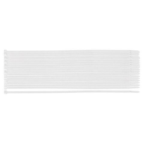 Opaski zaciskowe EXTREME 3.6 x 200 mm, białe, 100 szt.