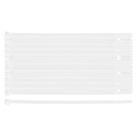 Opaski zaciskowe EXTREME 4.8 x 150 mm, białe, 100 szt.