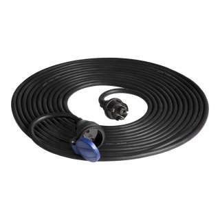 Przedłużacz warsztatowy bryzgoszczelny IP44, 1x2P+Z 10m,kabel gumowy olejoodporny H07RN-F 3x1,5mm?, 230VAC/16A