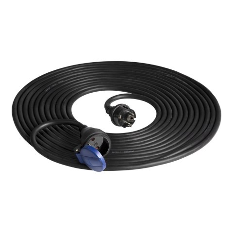 Przedłużacz warsztatowy bryzgoszczelny IP44, 1x2P+Z 10m,kabel gumowy olejoodporny H07RN-F 3x1,5mm?, 230VAC/16A