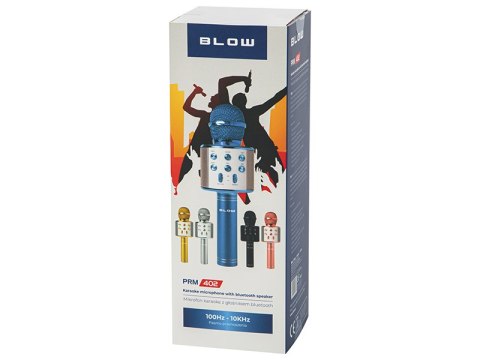 33-149# Mikrofon prm402 blow różowy karaoke