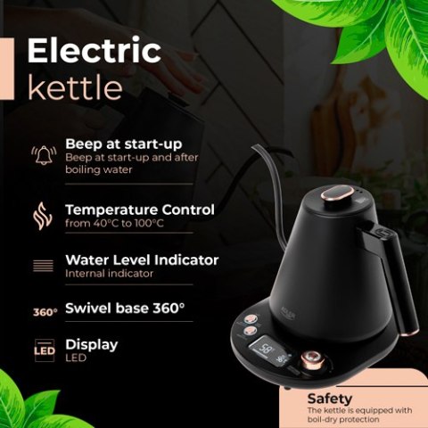 AD 1349 Czajnik metalowy z długą wylewką 1,0l