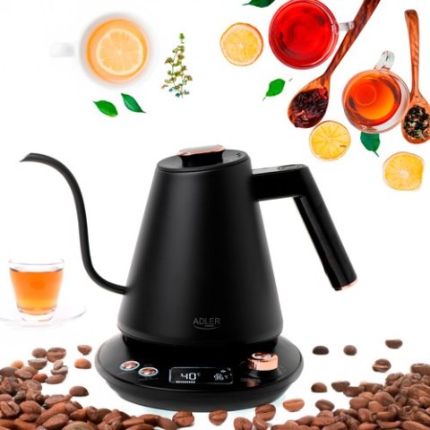 AD 1349 Czajnik metalowy z długą wylewką 1,0l