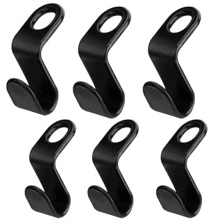 AG17G Haczyki na wieszak 6szt czarne