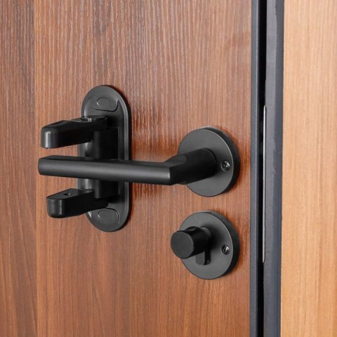 AG442E Blokada klamki drzwi okna czarna