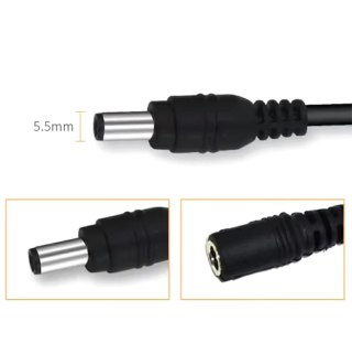 KP11 Przedłużacz 5m kabel zasilający 5,5mm